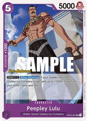 Peepley Lulu, Pillars of Strength Pre-Release Cards
