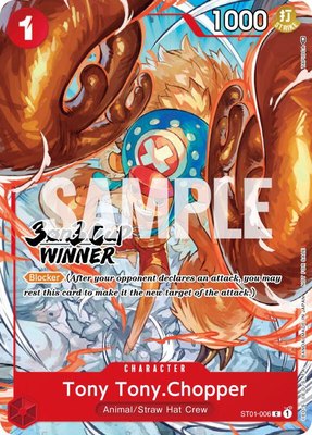 Tony Tony.Chopper (3-on-3 Cup) [Winner], One Piece Promotion Cards