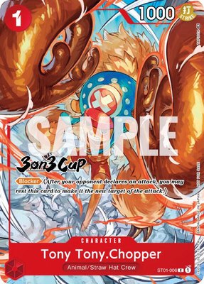 Tony Tony.Chopper (3-on-3 Cup) [Participant], One Piece Promotion Cards