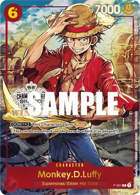 Monkey.D.Luffy (Store Championship Trophy Card), One Piece Promotion Cards