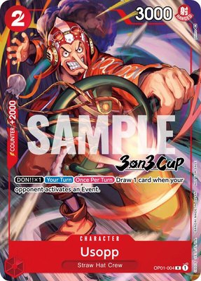 Usopp (3-on-3 Cup) [Participant], One Piece Promotion Cards