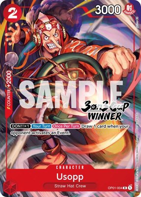 Usopp (3-on-3 Cup) [Winner], One Piece Promotion Cards