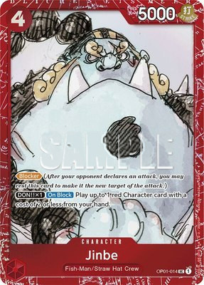Jinbe (Premium Card Collection -ONE PIECE FILM RED Edition-), One Piece Promotion Cards
