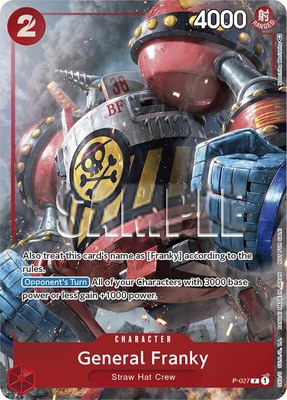 General Franky (Event Pack Vol. 2), One Piece Promotion Cards