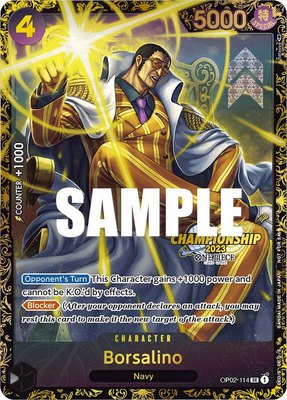Borsalino (Championship 2023), One Piece Promotion Cards