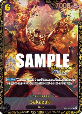 Sakazuki (Championship 2023), One Piece Promotion Cards