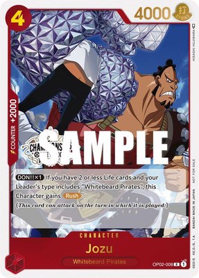 Jozu (Store Championship Participation Pack Vol. 2), One Piece Promotion Cards