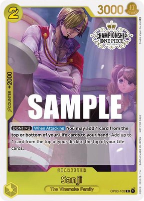 Sanji (Store Championship Participation Pack Vol. 2), One Piece Promotion Cards