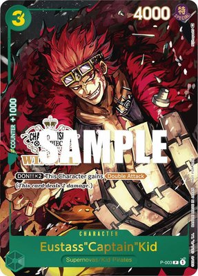 Eustass"Captain"Kid (Store Championship Vol. 2 Winner), One Piece Promotion Cards