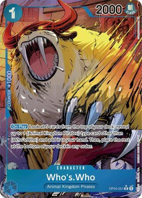 Who's.Who (Alternate Art), Kingdoms of Intrigue