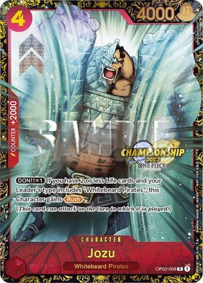 Jozu (Championship 2023), One Piece Promotion Cards