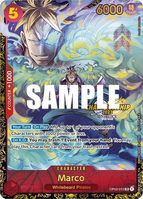 Marco (Championship 2023), One Piece Promotion Cards