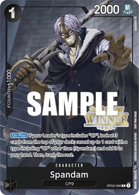 Spandam (Online Regional 2023) [Winner], One Piece Promotion Cards