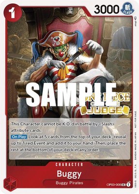 Buggy (Judge Pack Vol. 2), One Piece Promotion Cards