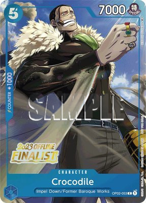 Crocodile (Offline Regional 2023) [Finalist], One Piece Promotion Cards