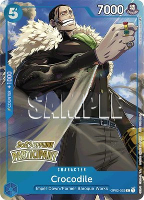 Crocodile (Offline Regional 2023) [Participant], One Piece Promotion Cards