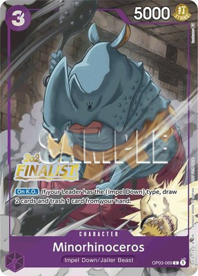 Minorhinoceros (Offline Regional 2023) [Finalist], One Piece Promotion Cards