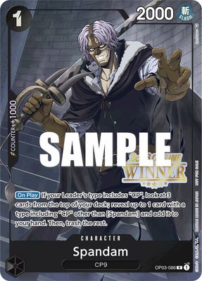Spandam (Offline Regional 2023) [Winner], One Piece Promotion Cards