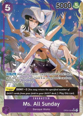 Ms. All Sunday (Alternate Art), Kingdoms of Intrigue