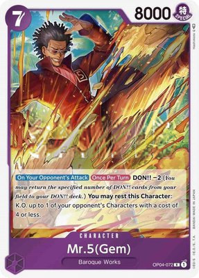 Mr.5 (Gem), Kingdoms of Intrigue