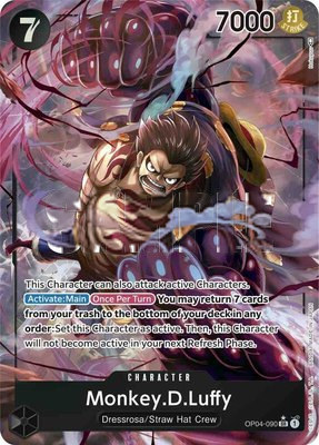 Monkey.D.Luffy (090) (Alternate Art), Kingdoms of Intrigue