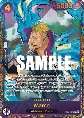 Marco (Treasure Cup), One Piece Promotion Cards