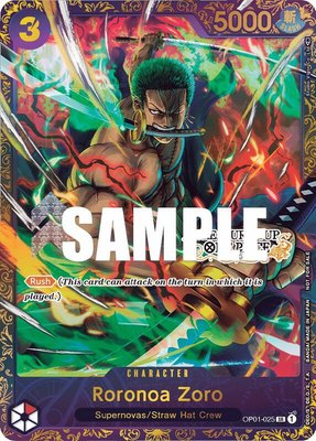 Roronoa Zoro (Treasure Cup), One Piece Promotion Cards
