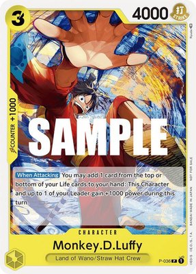 Monkey.D.Luffy (Pre-Release Tournament), One Piece Promotion Cards
