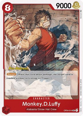 Monkey.D.Luffy, Kingdoms of Intrigue Pre-Release Cards