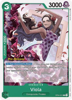 Viola, Kingdoms of Intrigue Pre-Release Cards
