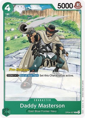 Daddy Masterson, Kingdoms of Intrigue Pre-Release Cards