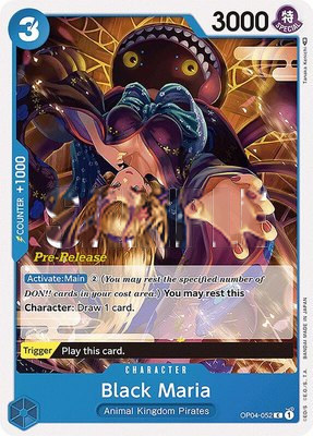 Black Maria, Kingdoms of Intrigue Pre-Release Cards