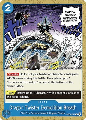 Dragon Twister Demolition Breath, Kingdoms of Intrigue Pre-Release Cards