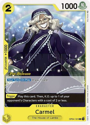 Carmel, Kingdoms of Intrigue Pre-Release Cards