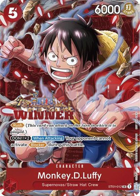 Monkey.D.Luffy (Winner Pack Vol. 5), One Piece Promotion Cards