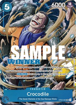 Crocodile (Winner Pack Vol. 5), One Piece Promotion Cards