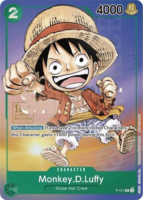 Monkey.D.Luffy (037) (1st Anniversary Tournament), One Piece Promotion Cards