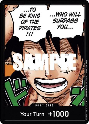 DON!! Card (Monkey.D.Luffy) (1st Anniversary DON!! Card Pack), One Piece Promotion Cards