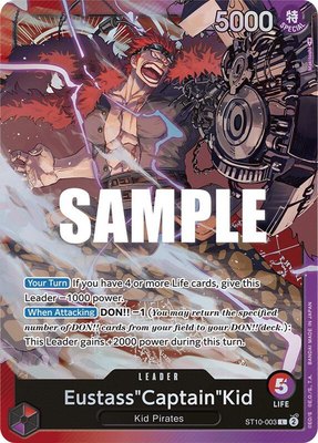 Eustass"Captain"Kid (003), Ultra Deck: The Three Captains