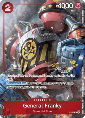 General Franky (CS 2023 Event Pack), One Piece Promotion Cards