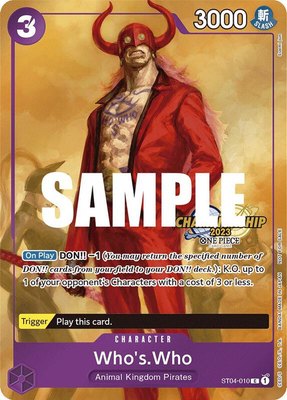 Who's.Who (CS 2023 Celebration Pack), One Piece Promotion Cards