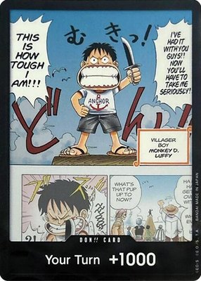 DON!! Card (Young Luffy) (Devil Fruits Collection Vol. 1), One Piece Promotion Cards