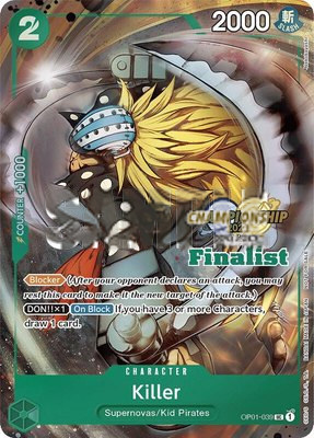 Killer (CS 2023 Top Players Pack) [Finalist], One Piece Promotion Cards