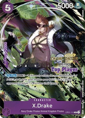 X.Drake (CS 2023 Top Players Pack), One Piece Promotion Cards