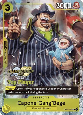 Capone"Gang"Bege (CS 2023 Top Players Pack), One Piece Promotion Cards