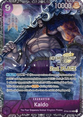 Kaido (CS 2023 Trophy Card) [2nd Place], One Piece Promotion Cards