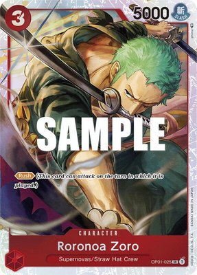 Roronoa Zoro (Ultra Deck: The Three Captains), One Piece Promotion Cards