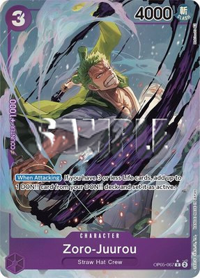 Zoro-Juurou (Alternate Art), Awakening of the New Era