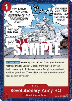 Revolutionary Army HQ, Awakening of the New Era