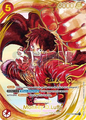 Monkey.D.Luffy (012) (Alternate Art) (Gold-Stamped Signature), Awakening of the New Era
